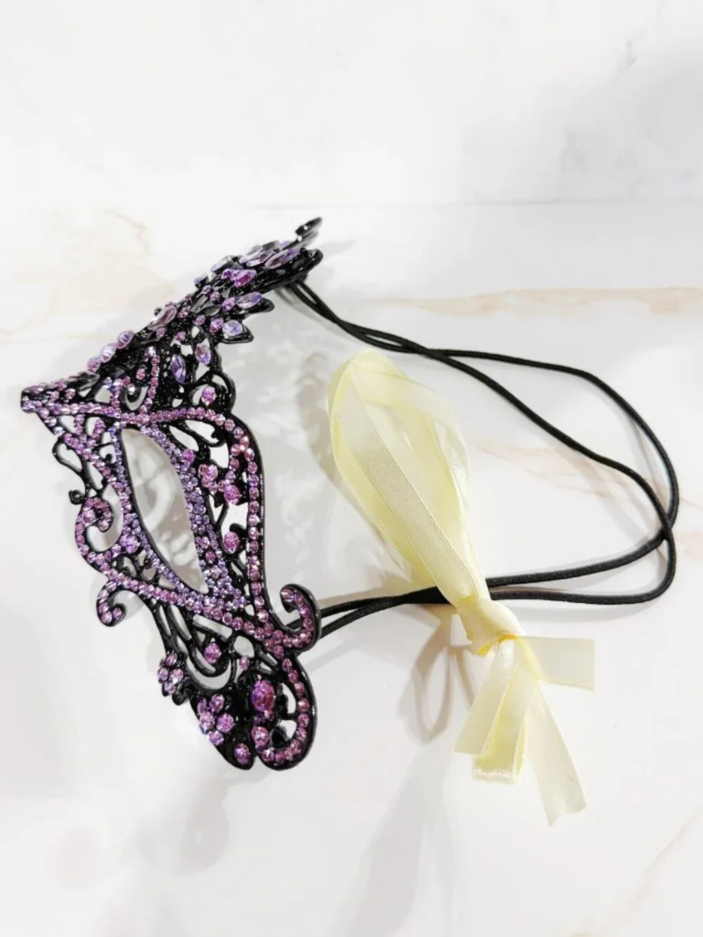 Handmade lavender rhinestone